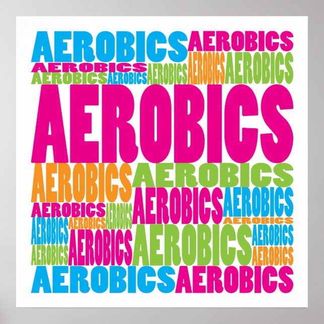 Colourful Aerobics Poster (Front)