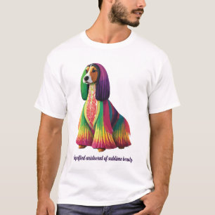 Colourful Afghan Hound T-Shirt