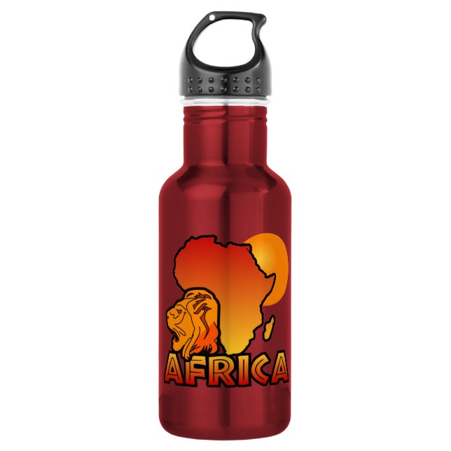 Colourful AFRICA 532 Ml Water Bottle (Front)