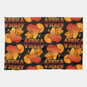 Colourful AFRICA kitchen towel