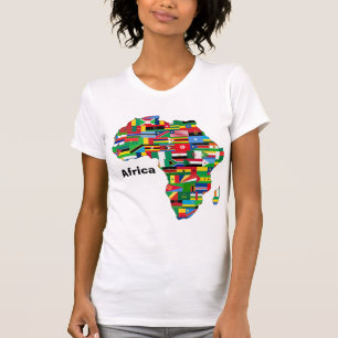 Colourful Africa Map T-Shirt