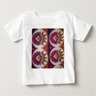 Colourful African Fabric Motif Art Print Baby T-Shirt