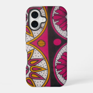 Colourful African Fabric Motif Art Print iPhone 16 Case