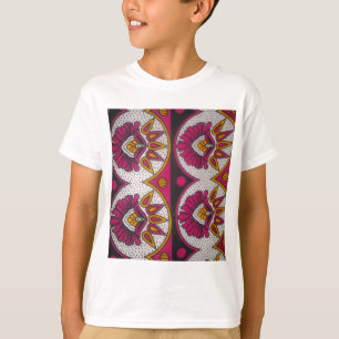 Colourful African Fabric Motif Art Print T-Shirt