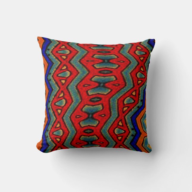 Colourful African Print Cushion (Front)
