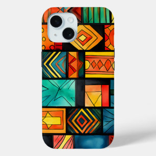 Colourful African Print iPhone 15 Pro Case