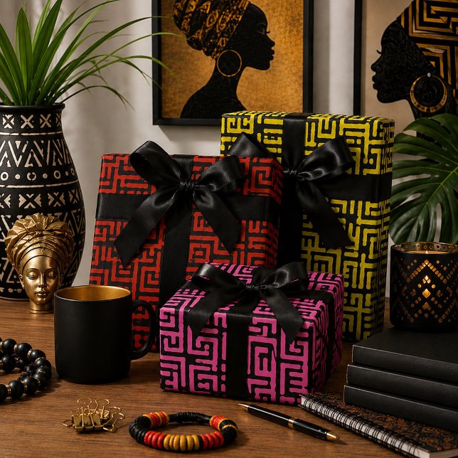 Colourful African Print Wrapping Paper Sheet (Creator Uploaded)