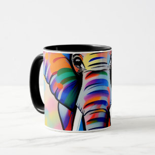 Colourful African Safari Elephant Mug