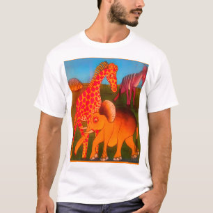 Colourful African wild animal safari colours Art T-Shirt