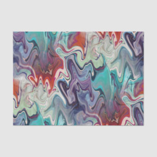 Colourful Agate Marbled Abstract Decoupage Tissue Paper