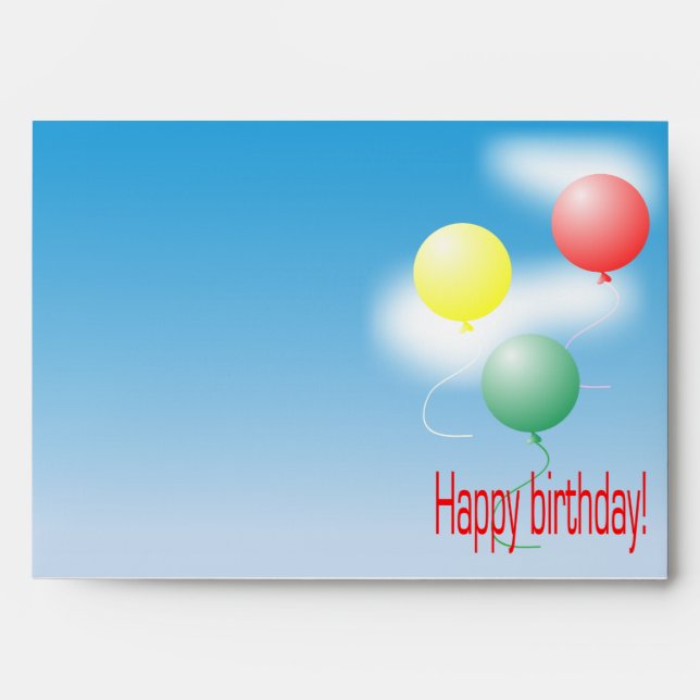 Colourful air balloons envelope (Front)