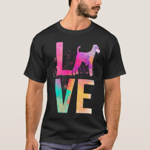 Colourful Airedale Terrier Dog Mum Airedale Terri T-Shirt