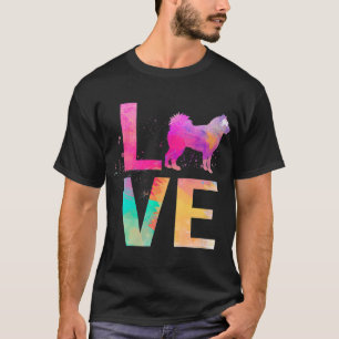 Colourful Alaskan Malamute Dog Mum Gifts Alaskan M T-Shirt