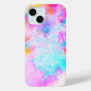 Colourful Alcohol Ink Paint Swirl   Abstract iPhone 15 Case
