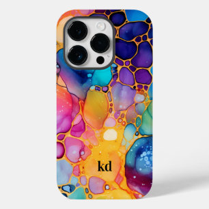 Colourful alcohol ink watercolors background Case-Mate iPhone 14 pro case