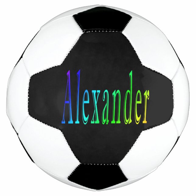 Colourful Alexander Name, Soccerball (Front)