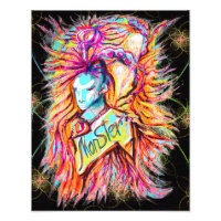 Colourful Alien Monster Art Pen Drawing Fantasy