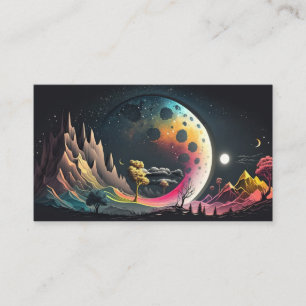 Colourful Alien planet Enclosure Card