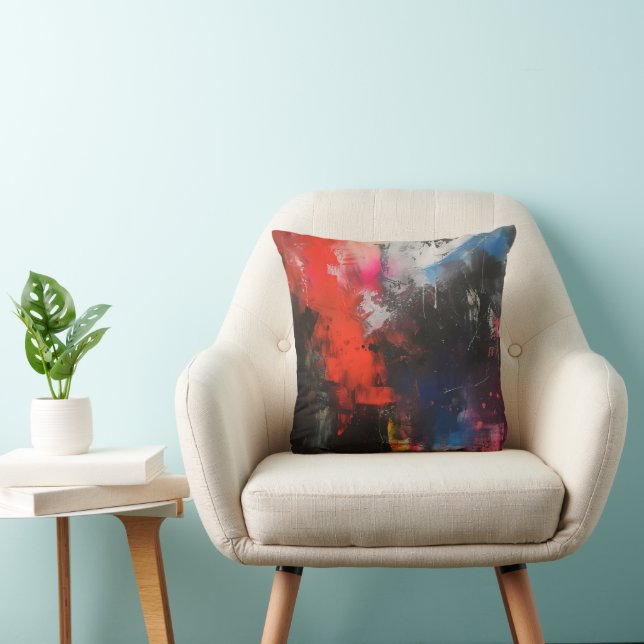 Colourful Allegory Abstract Art Cushion (Chair)
