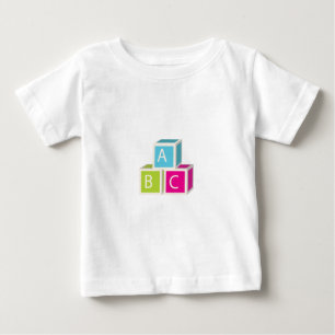 Colourful Alphabet blocks Baby T-Shirt
