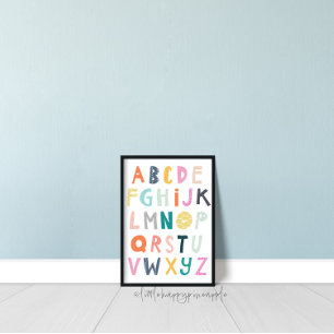 Colourful Alphabet Kids Room Decor