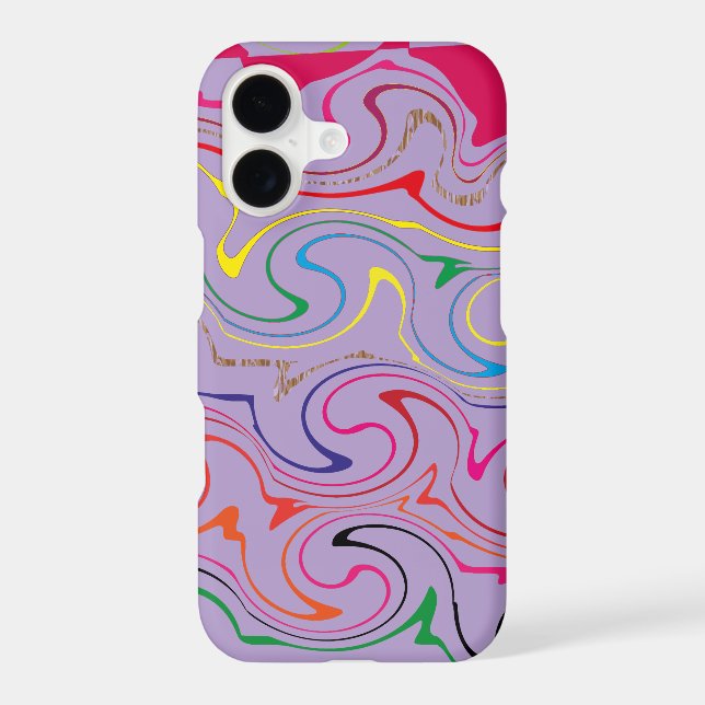 Colourful Alphabet “M” Phone Case – Cute Personali (Back)