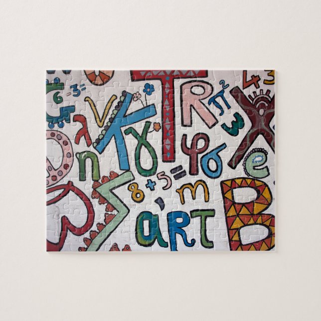 Colourful Alphabets Jigsaw Puzzle (Horizontal)