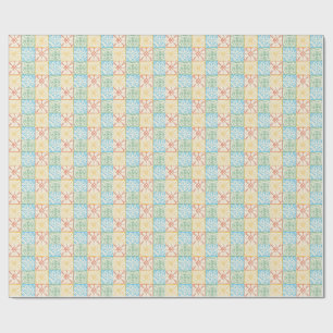 Colourful Amalfi style tile seamless pattern Wrapping Paper