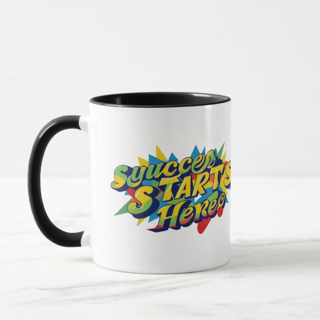 "Colourful Ambition Artwork" Mug (Left)