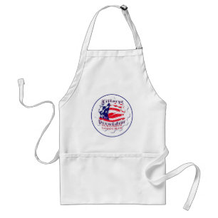 Colourful American Flag Colours Hillary for USA Pr Standard Apron
