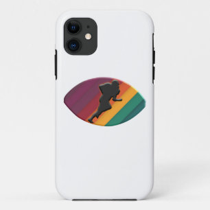 Colourful American football design iPhone 11 Case