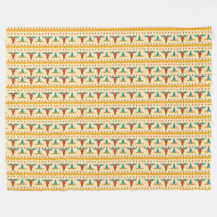 Colourful American Southwest themed pattern Fleece Blanket