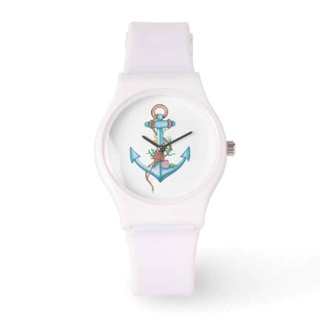 Colourful Anchor Nautical Watch (Front)