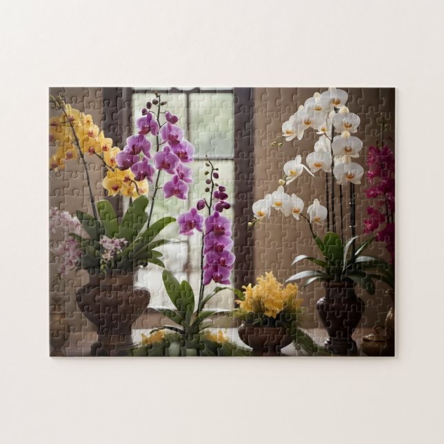 Colourful and beautiful collection of flowers jigsaw puzzle (Horizontal)