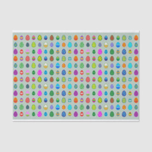 Colourful and beautiful Easter egg pattern Tissue Paper