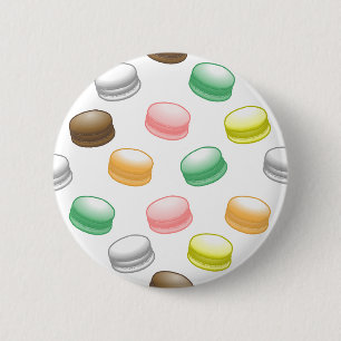 Colourful and Beautiful Macarons 6 Cm Round Badge