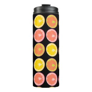 Colourful and Bright GrapeFruit Slices  Thermal Tumbler