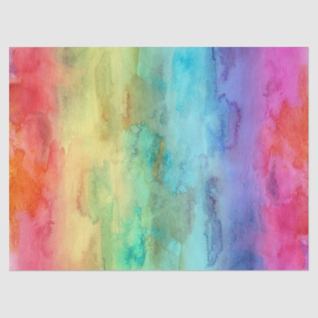 Colourful and Bright Rainbow Tissue Paper (Front)