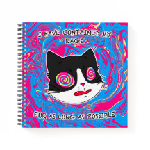 Colourful and Crazy Funny Cat With Text