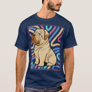 Colourful and Cute Shar Pei Puppy C T-Shirt