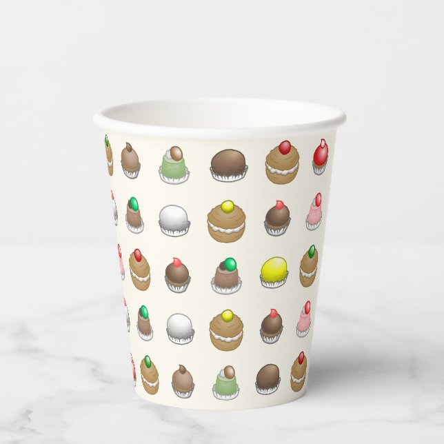 Colourful and delicious cakes paper cups (Front)