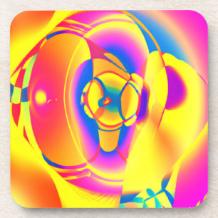 Colourful And Fashionable Patterns Art Coaster