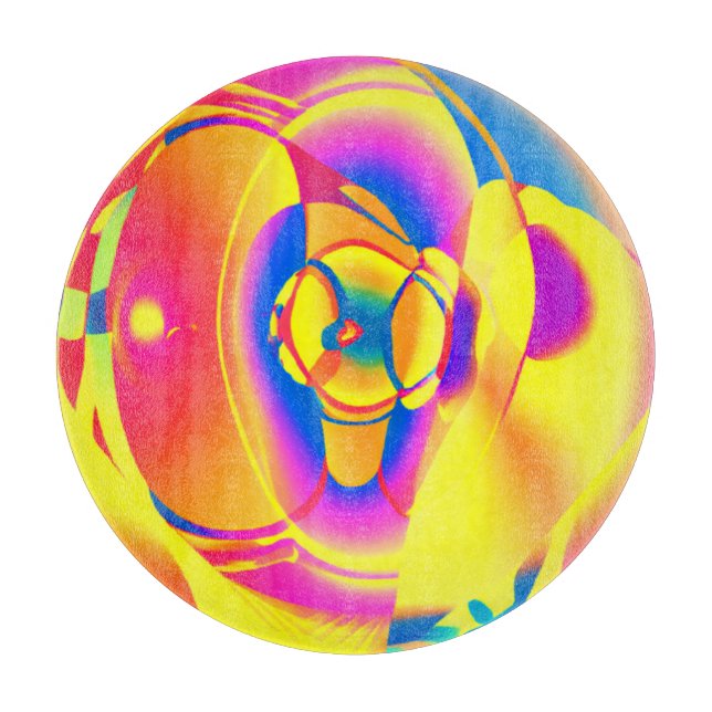 Colourful And Fashionable Patterns Art Cutting Board (Front)