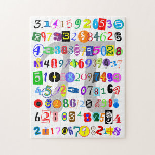 Colourful and Fun Depiction of Pi Jigsaw Puzzle