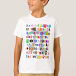 Colourful and Fun Depiction of Pi T-Shirt<br><div class="desc">Colourful and fun depiction of pi calculated to more than 100 decimal places. Great for math lovers and math geeks. Great for Pi Day. You might also like:</div>