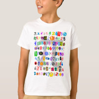 Colourful and Fun Depiction of Pi T-Shirt
