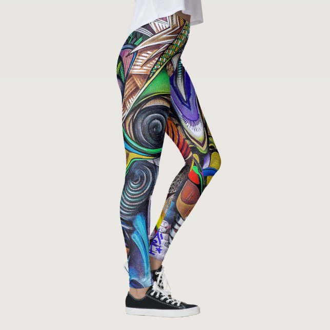 Colourful and modern Graffiti leggings (Right)