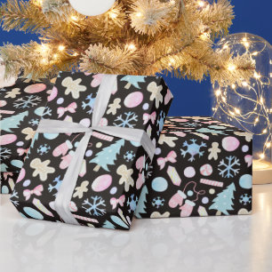 Colourful and Modern Holiday Pattern Christmas Wrapping Paper