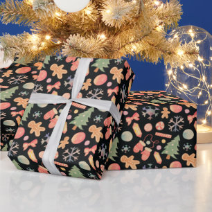 Colourful and Modern Holiday Pattern Christmas Wrapping Paper