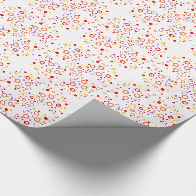 Colourful and Music Notes Wrapping Paper (Corner)